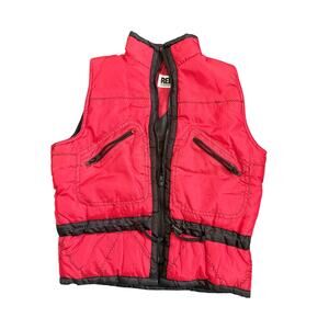 RED Denim Vintage Red Cropped Puffer Vest | Women’s Medium